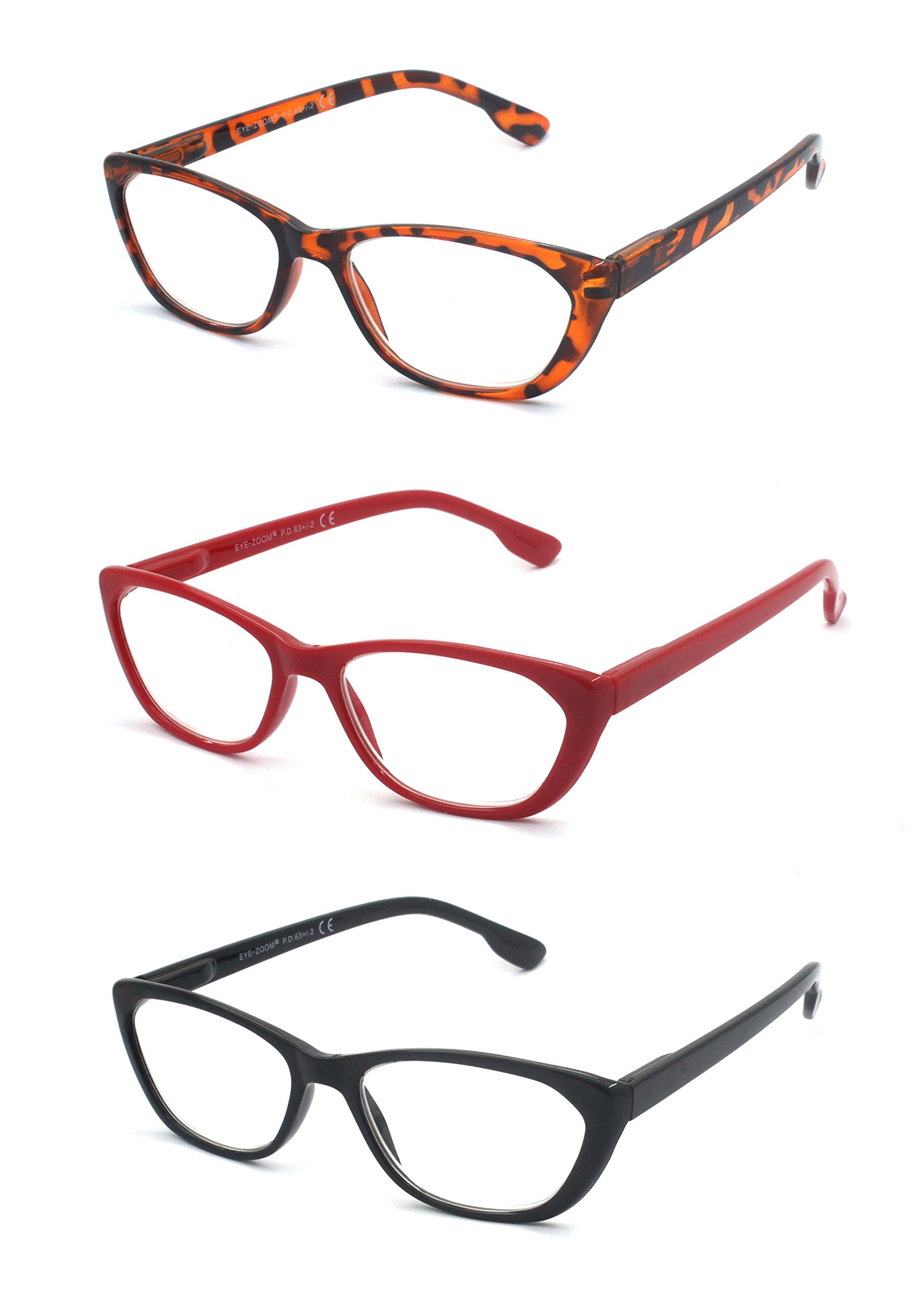 Stylish Women's Cat Eye Reading Glasses with Spring Hinge - Lightweight & Comfortable for Work, Reading, and Fashion Accessories