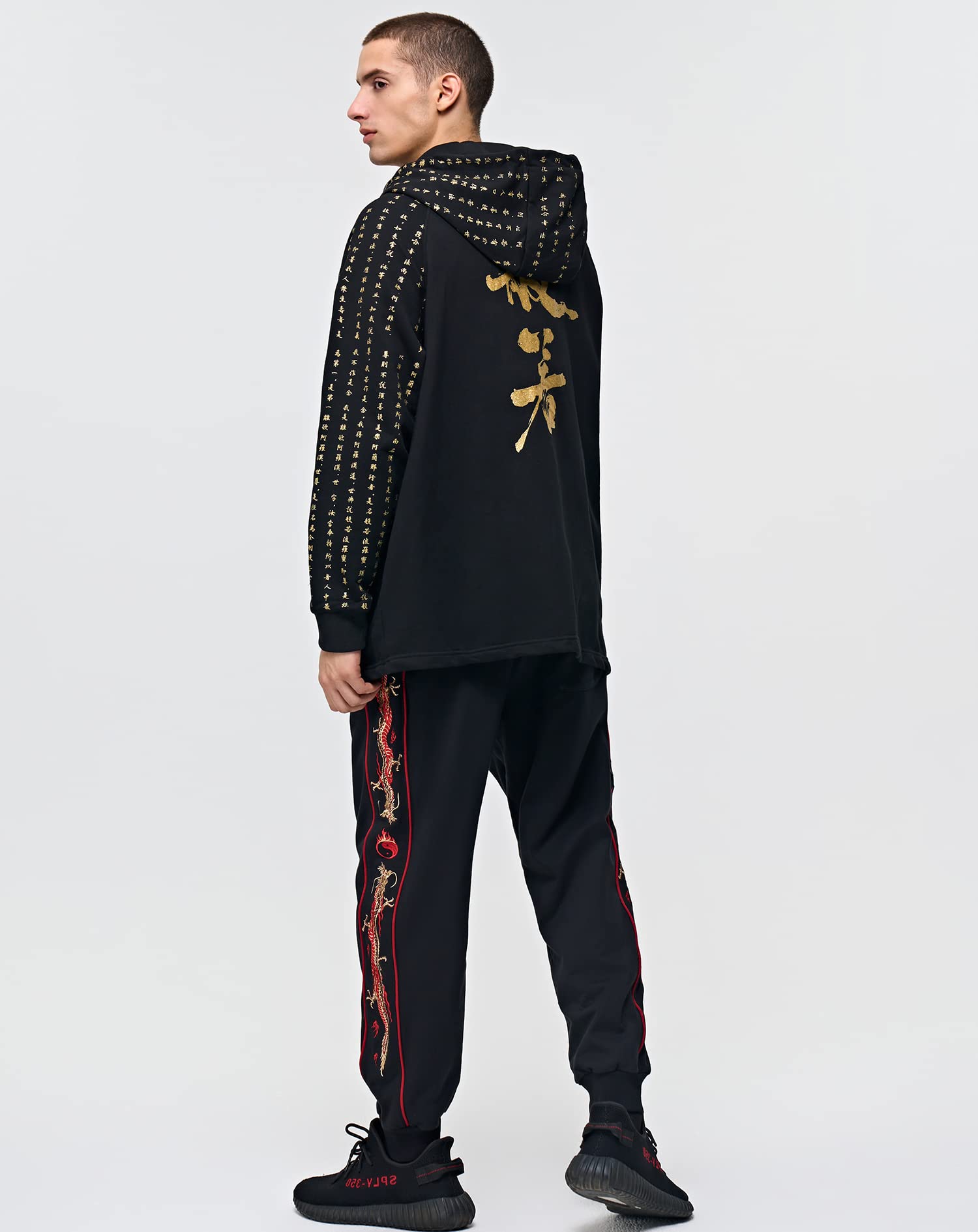 Japanese Kanji Graphic Hoodies for Men - Trendy Streetwear & Casual Pullover Sweatshirts | Perfect for Urban Fashion, Street Style & Everyday Wear