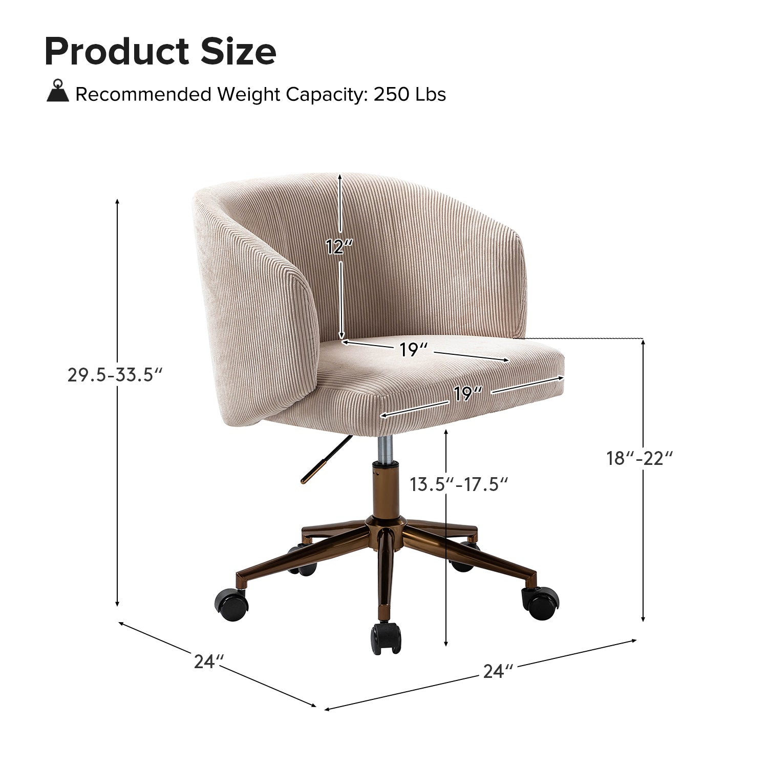 Paolo Task Accent Chair - Modern Home Office Chair with Ergonomic Design for Comfortable Working & Studying | Perfect for Small Spaces, Living Rooms & Reading Nooks