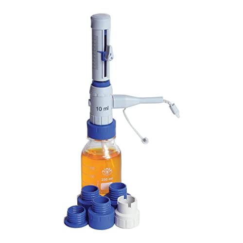 United Scientific Supplies BTDR-6 Bottle Top Dispenser, 10-100 mL Capacity - Laboratory Liquid Dispenser for Precise Chemical Measurement in Science Labs & Research Facilities