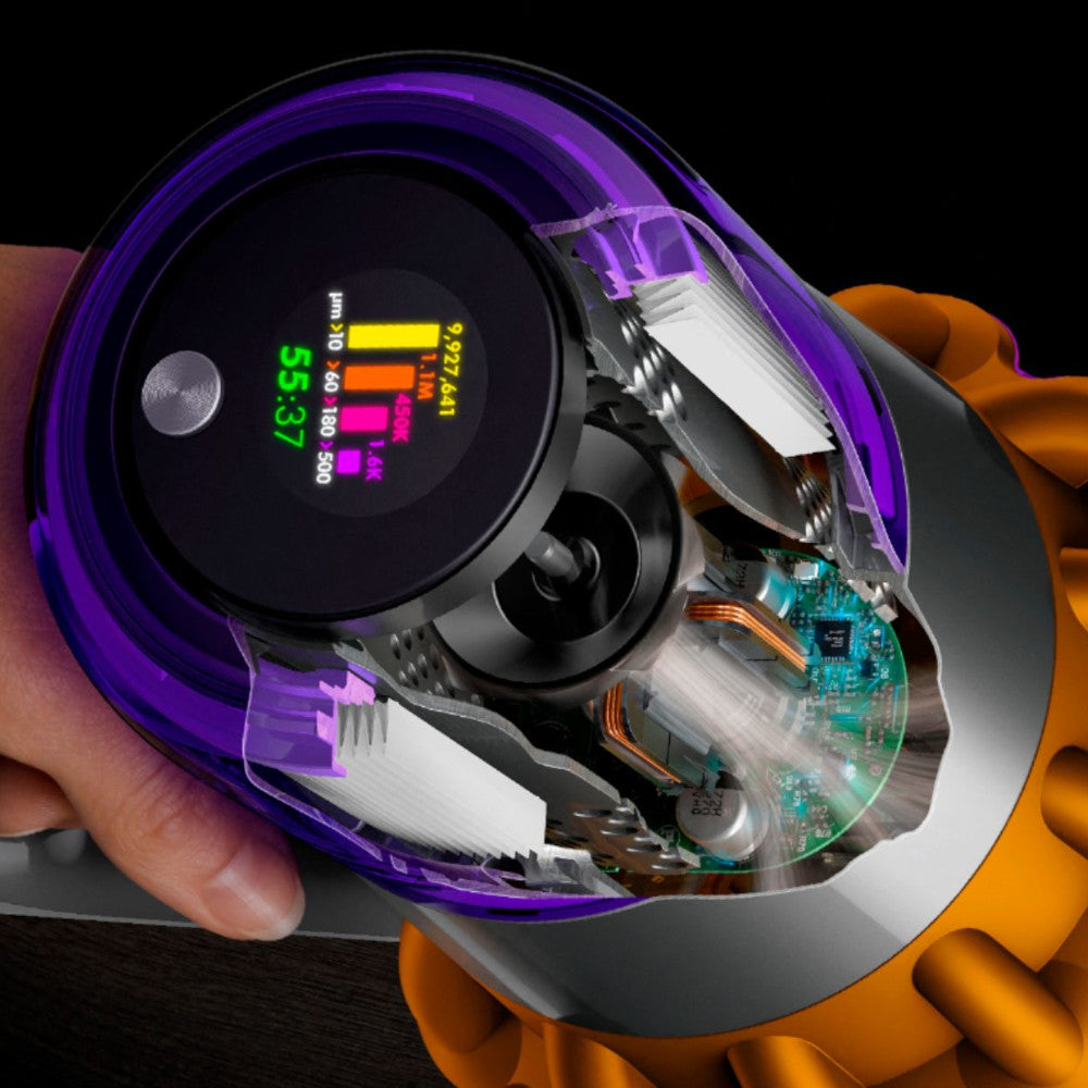 Refurbished Dyson V15 Detect Cordless Vacuum Cleaner with 1 Year Warranty - Lightweight Powerful Suction for Pet Hair, Hard Floors & Carpets | Perfect for Home Cleaning & Allergy Relief