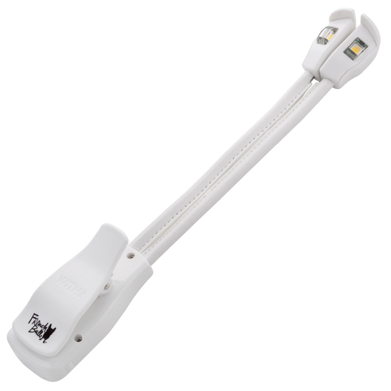 French Bull Duo Reading Light - Adjustable LED Book Light for Bed, Desk & Travel - Perfect for Night Reading, Studying & Relaxing