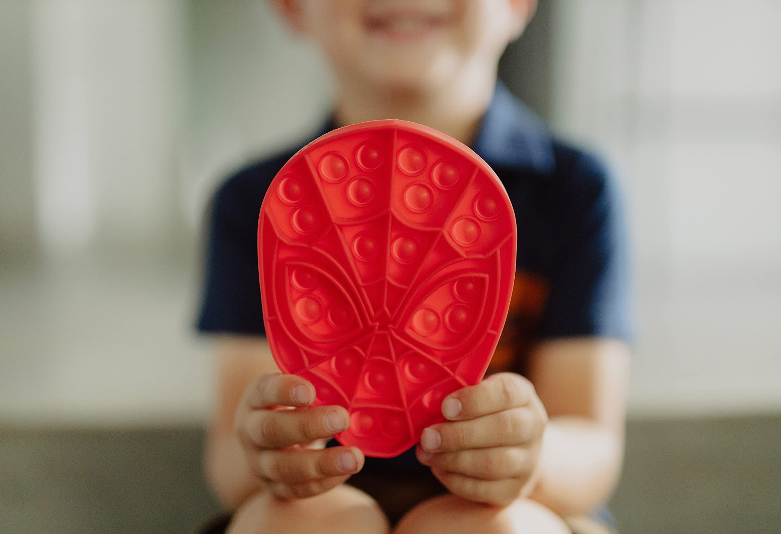 Pop It! Marvel Spider-Man Fidget Toy - Stress Relief Sensory Game for Kids & Adults - Perfect for Home, Office, and Travel Use
