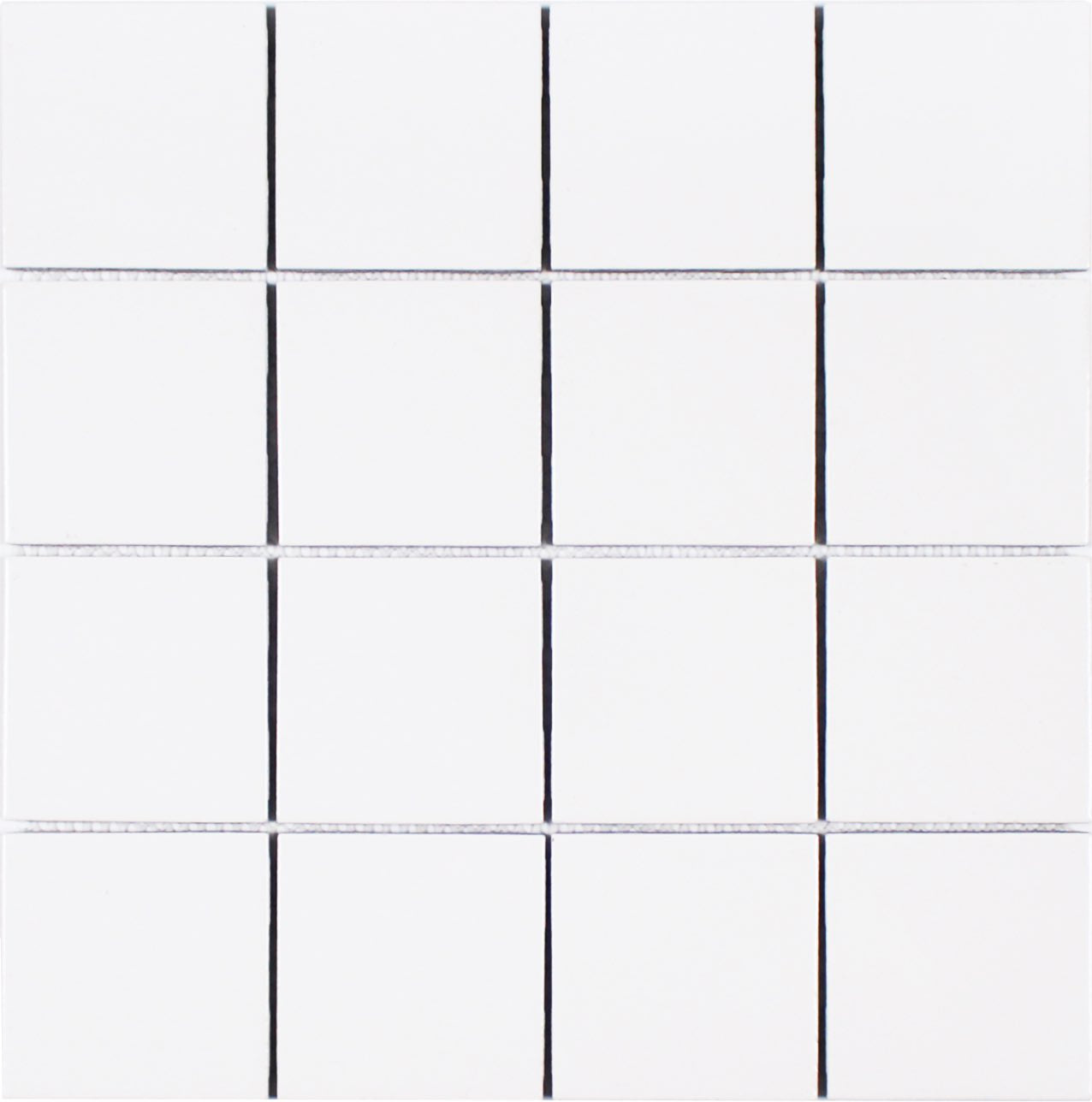 Premium White 3x3 Porcelain Mosaic Tile with Textured Surface - Perfect for Kitchen Backsplash, Bathroom Walls & Flooring