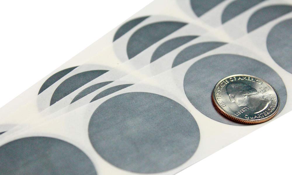 5000 Pack 1.5 Inch Silver Round Scratch Off Stickers - DIY Lottery Tickets for Gender Reveal Parties, Bridal Showers, Prize Games & Events - Perfect for Birthday Surprises, Classroom Rewards & Fundraising Activities