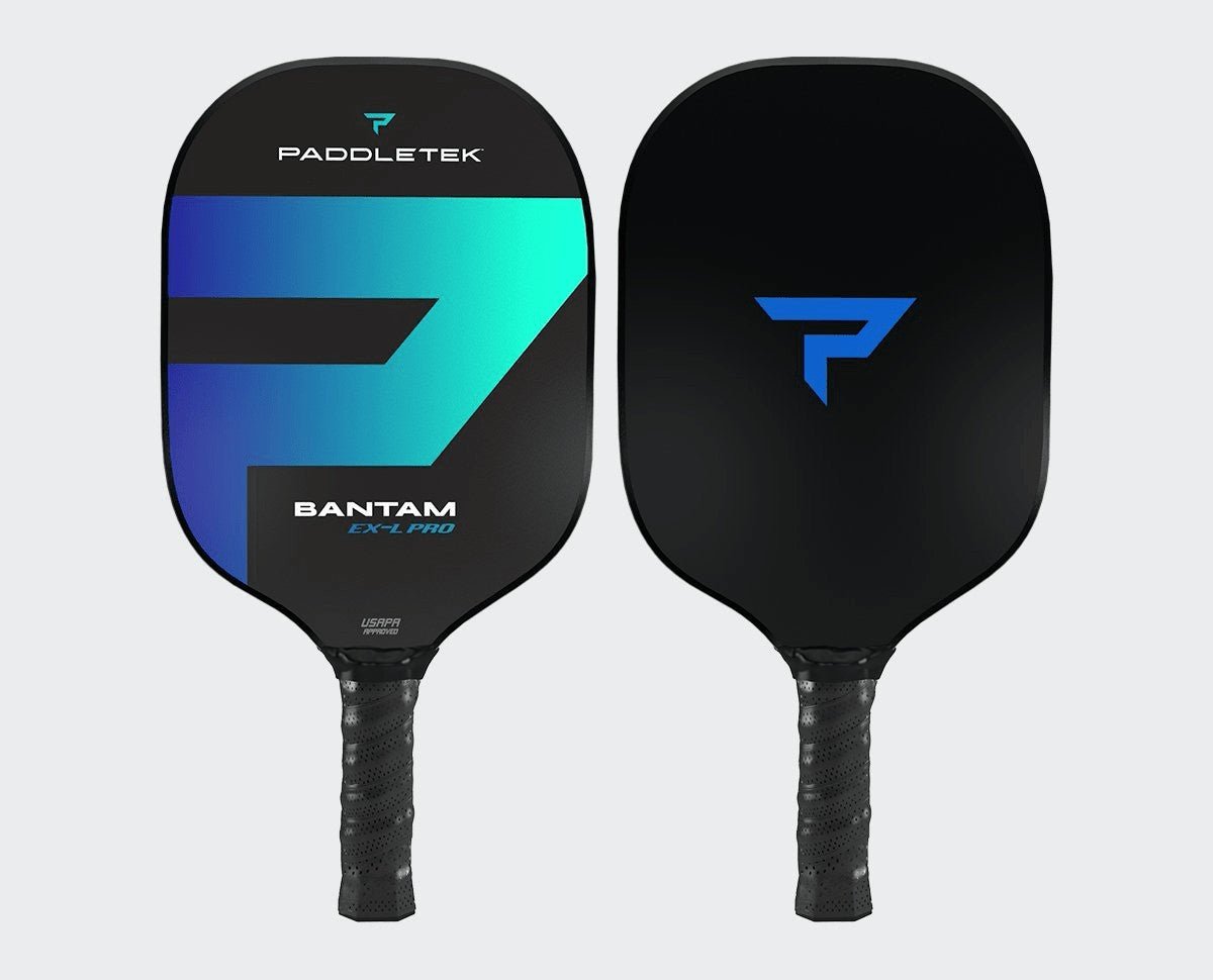 Paddletek Bantam EX L Pro Pickleball Paddle - Premium Carbon Fiber Paddle for Competitive Play & Tournaments | Perfect for Indoor & Outdoor Pickleball Games