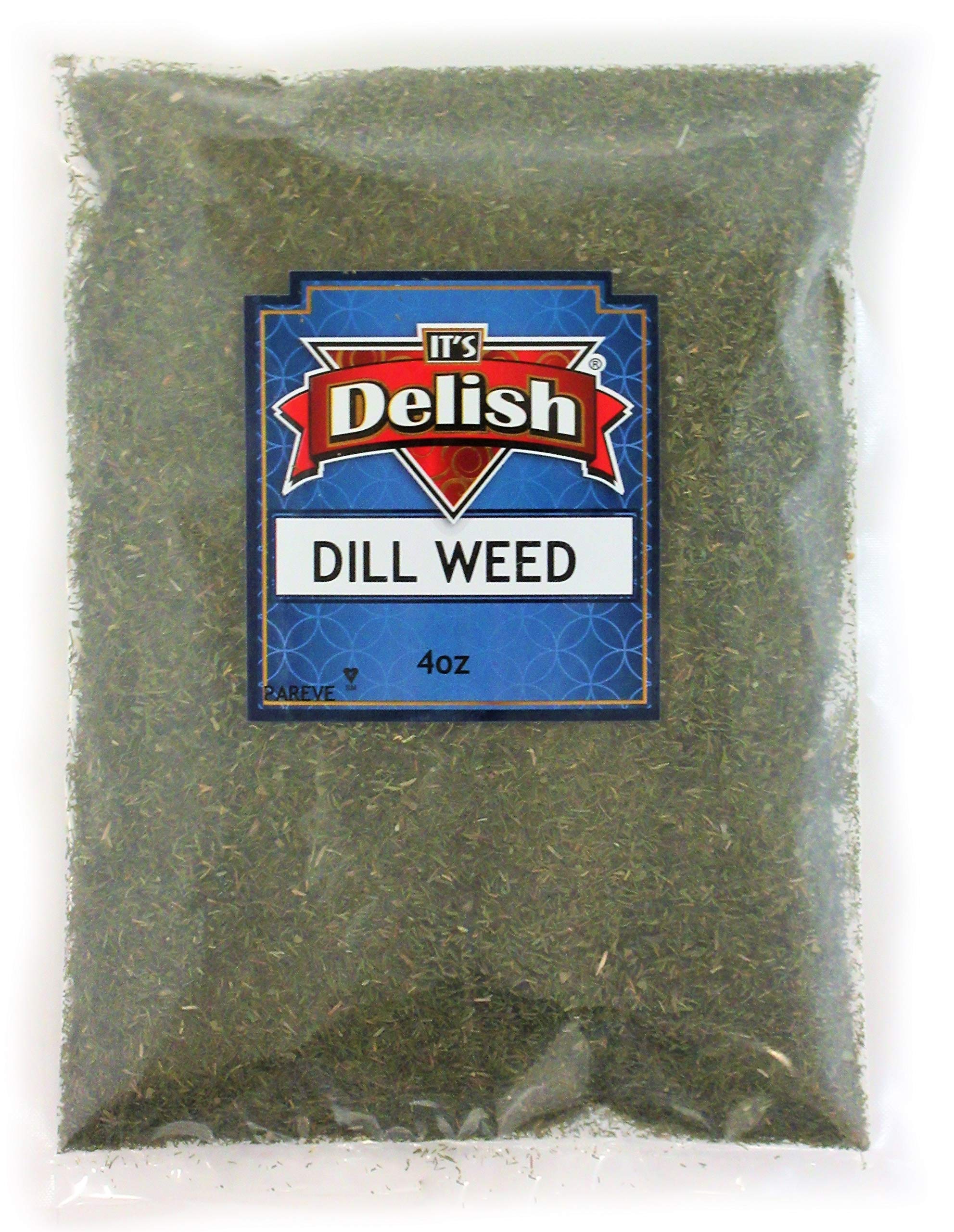 Premium Dried Dill Weed - 4 Oz Bulk Bag | 100% Natural & Kosher Certified | Perfect for Soups, Salmon, Chicken, Rice, Sauces & Dips | Ideal for Home Cooking, Meal Prep & Gourmet Recipes