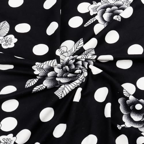 Black White Floral