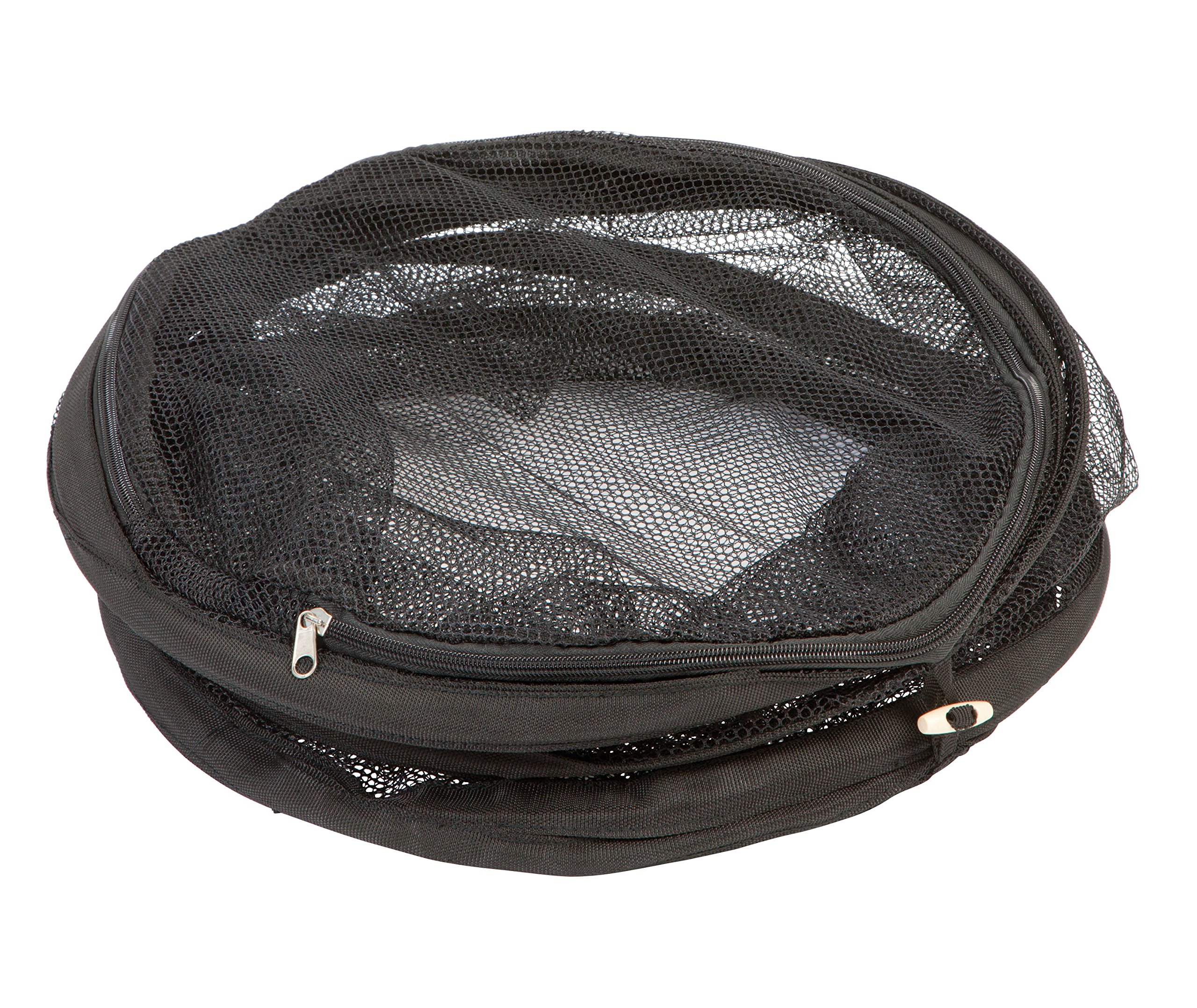 Pop-Up Mesh Washing Bag for Delicates - Black Laundry Organizer for Bras, Lingerie & Baby Clothes | Portable Travel Laundry Bag for Camping, Dorms & Hotels