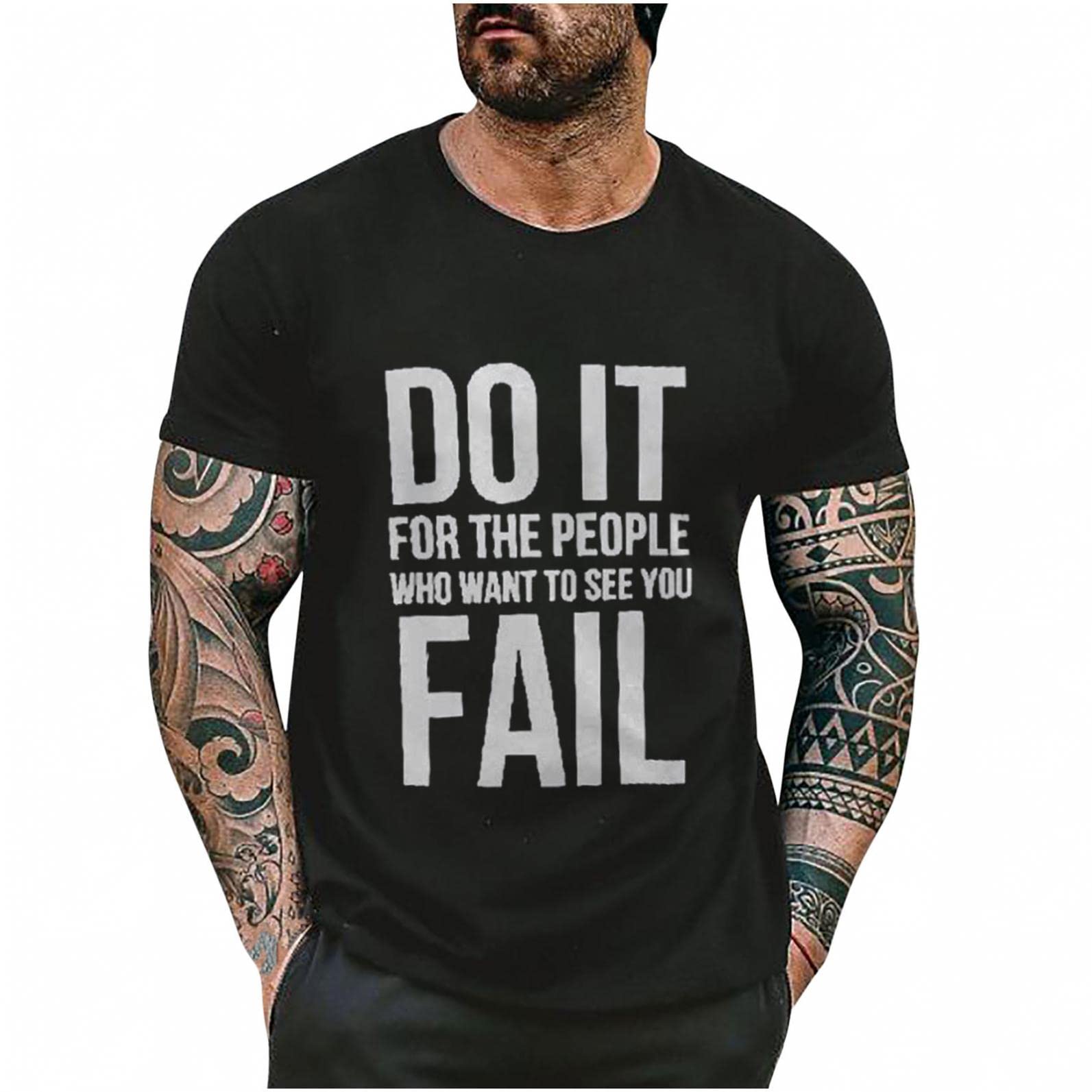**Cool Graphic T-Shirts for Men - Stylish Crew Neck Short Sleeve Casual Tees - Streetwear Art Novelty Tops for Everyday Wear & Urban Fashion**