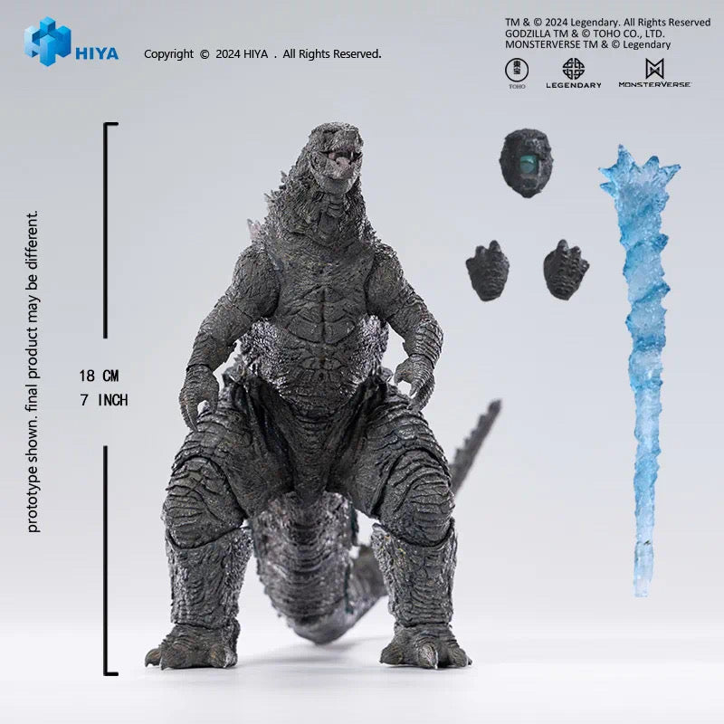 Pre-Order Hiya 7-Inch 18cm Godzilla vs Kong Heat Ray Godzilla Action Figure - Exquisite Collectible for Movie Fans & Display