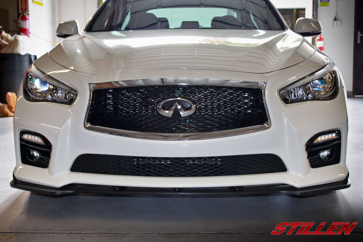 2014-2017 Infiniti Q50 Sport Front Bumper Splitter Lip Spoiler - KB11225 - Enhance Style & Aerodynamics for Sporty Driving