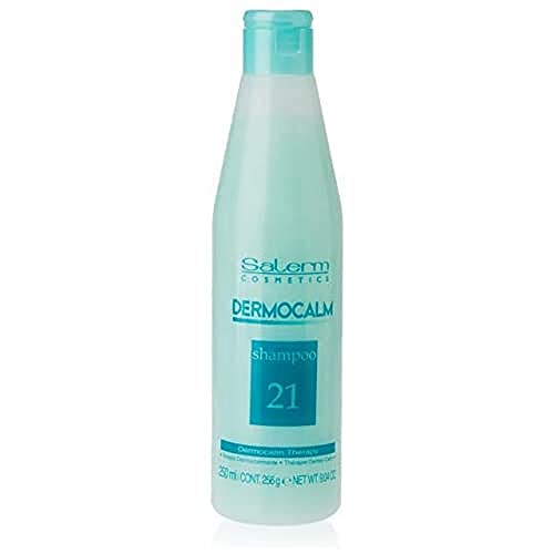 Salerm Dermocalm Shampoo for Sensitive Scalp - Soothing & Hydrating Hair Care - Ideal for Dry, Itchy Scalp & Dandruff Relief - Perfect for Daily Use & Post-Treatment Care