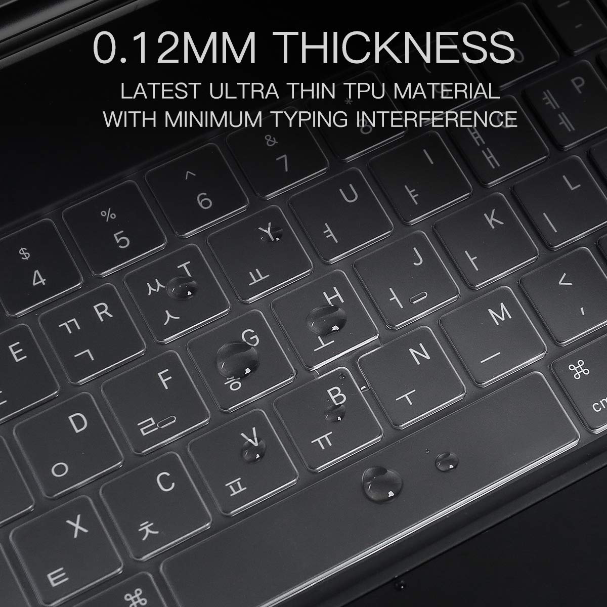 Ultra Thin Keyboard Cover for Apple iPad Air 11-inch (M2 2024/5th/4th Gen) & iPad Pro 11-inch (2022 M2/3rd/2nd Gen) - US Layout | Slim Protective Case for Magic Keyboard | Perfect for Work, Travel & Home Office Use
