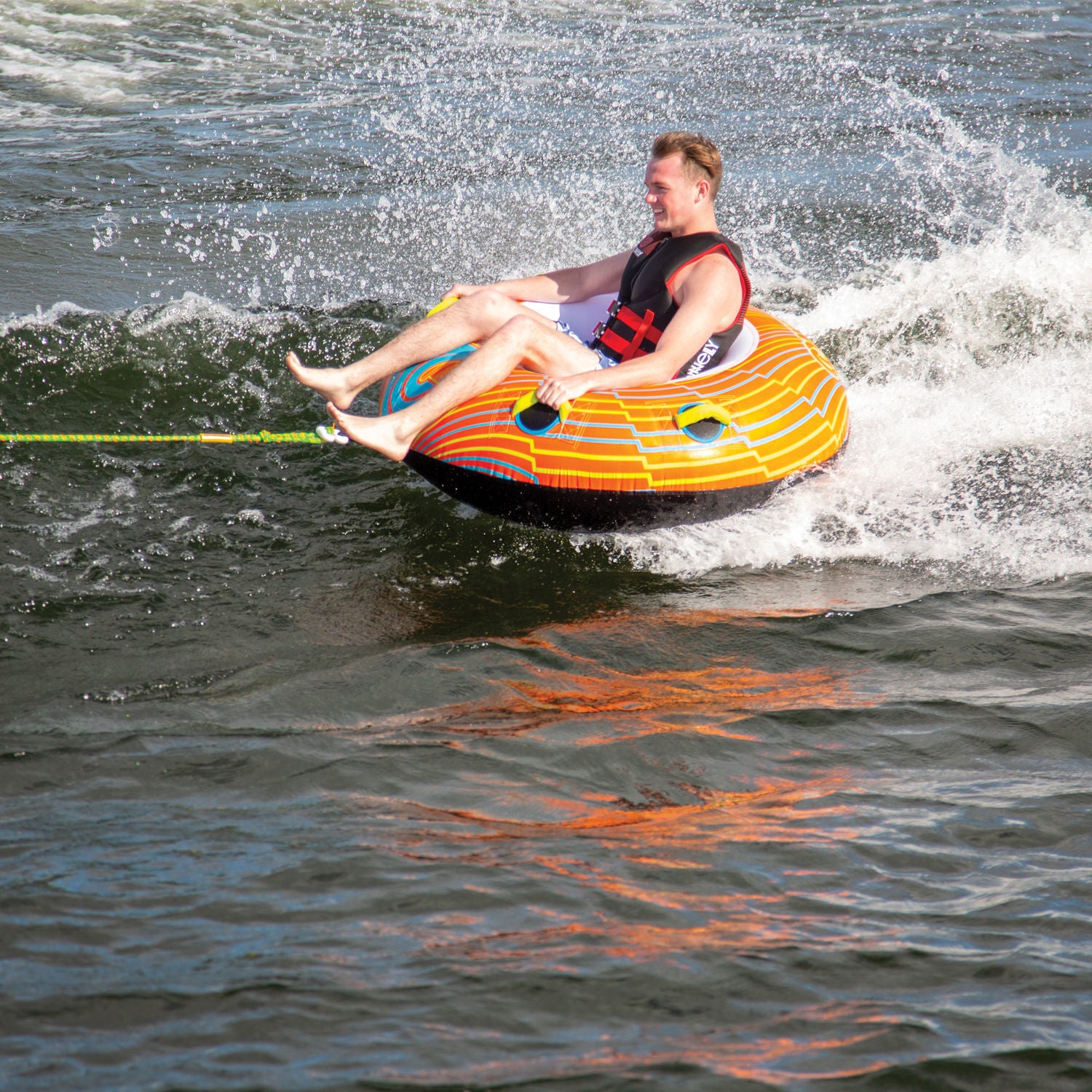 Connelly Big O Towable Tube - 1 Rider Inflatable Water Tube for Lake & Boat Fun - Perfect for Summer Water Sports & Family Outings