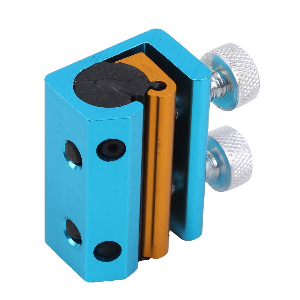 Universal Motorcycle Dual Cable Oiler Lubricator - Blue & Gold Wire Clamp Tool for Bike Maintenance | Perfect for Motorcycle Chain & Cable Lubrication