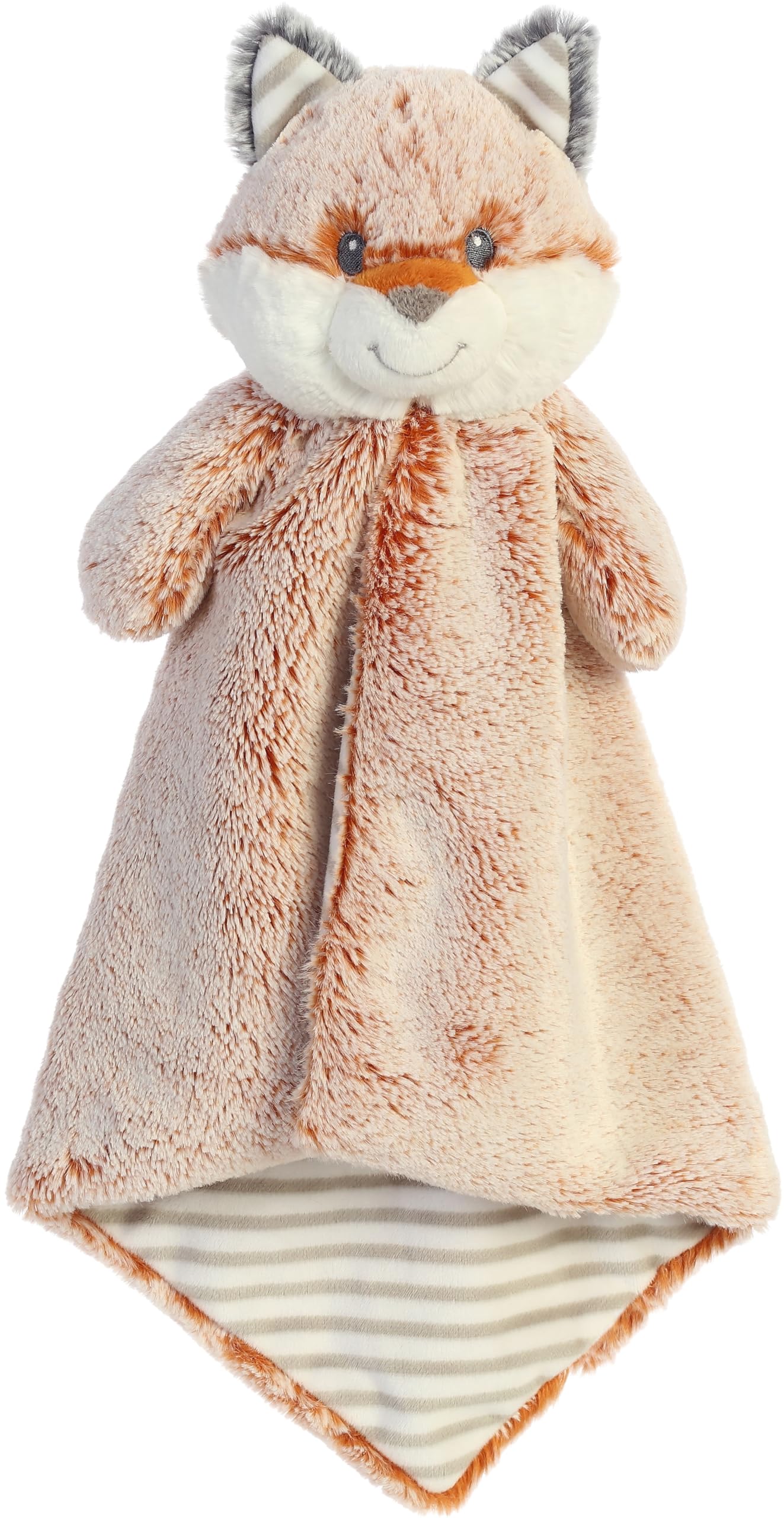 Aurora® Snuggly Cuddlers Luvster™ Felton™ 16-inch Brown Stuffed Animal Plush Toy - Soft Baby Security Blanket & Sleep Aid Companion for Toddlers - Perfect for Bedtime, Nursery Decor, and Emotional Comfort