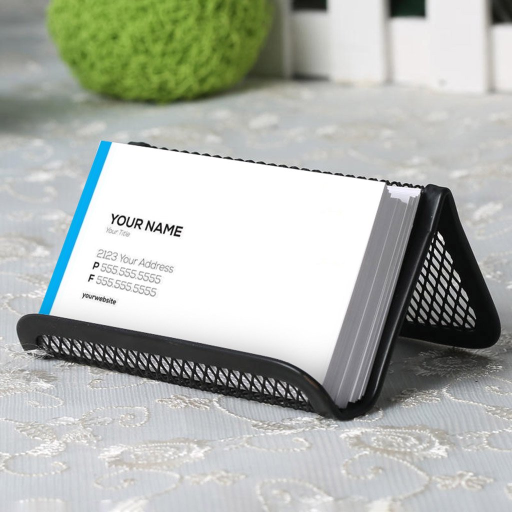 NABIAN Metal Mesh Business Card Holder - Elegant Desktop Organizer for Office, Professional Business Card Collection & Storage - Perfect for Meetings, Networking & Office Decor