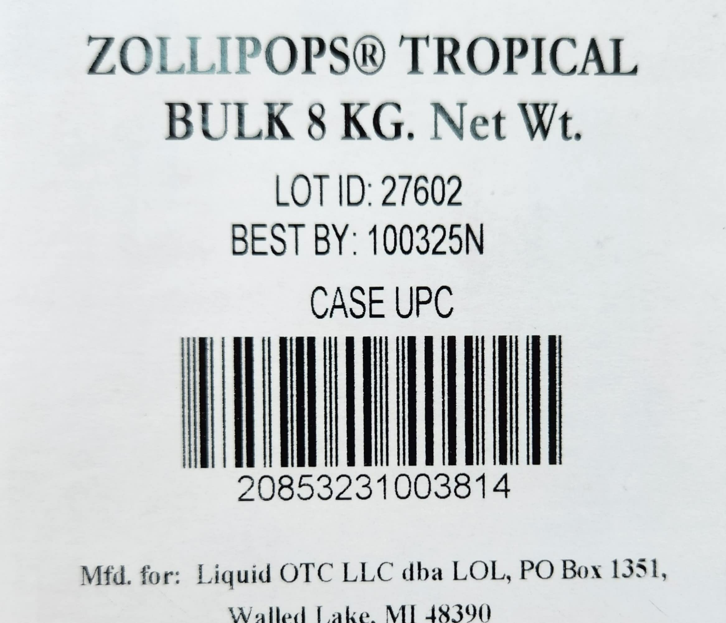 Bulk Zollipops Sugar-Free Lollipops for Clean Teeth & Cavity Prevention - Natural Tropical Flavored Candy for Kids, Diabetics & Keto Diet (17.64 lbs) - Perfect for School Snacks, Party Favors & Healthy Treats