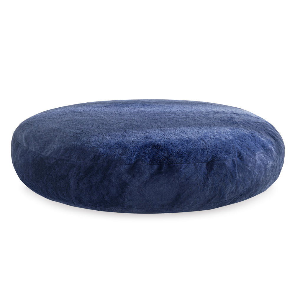 MAXYOYO 2-in-1 Kids Bean Bag Bed & Chair - Convertible Floor Cushion for Playroom, Nursery or Dorm (Blue) - Perfect for Lounging, Reading & Sleepovers