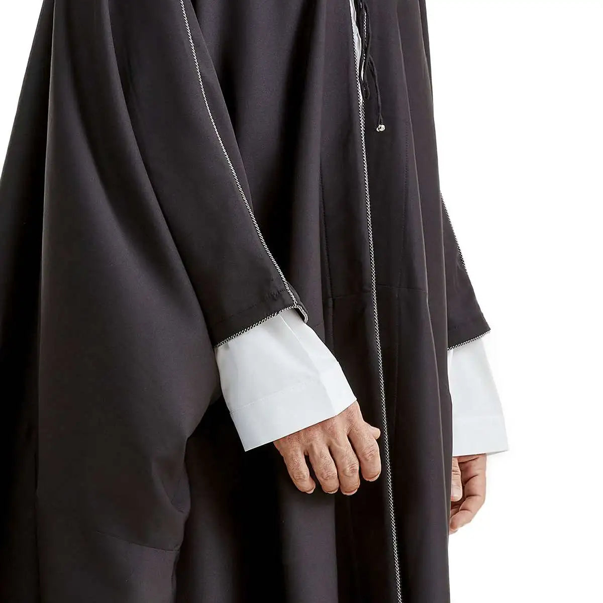 Premium Saudi Men's Bisht - Thick Fabric Abaya in Black, Beige, Coffee & Tan | Traditional Arabic Robe for Weddings, Eid & Special Occasions