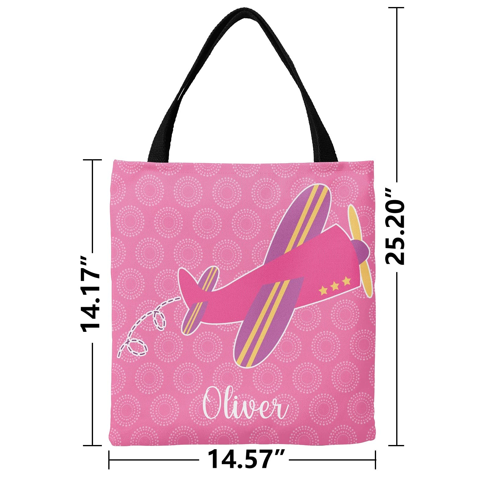 Custom Personalized Canvas Tote Bags for Women & Kids - Eco-Friendly Reusable Shopping Bags for Groceries, Beach, Travel & Daily Use