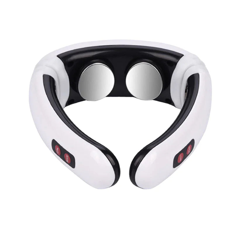 Electric Neck Massager with Pulse & Magnetic Therapy - Instant Pain Relief for Shoulder, Back & Muscle - Perfect for Office, Travel & Home Use