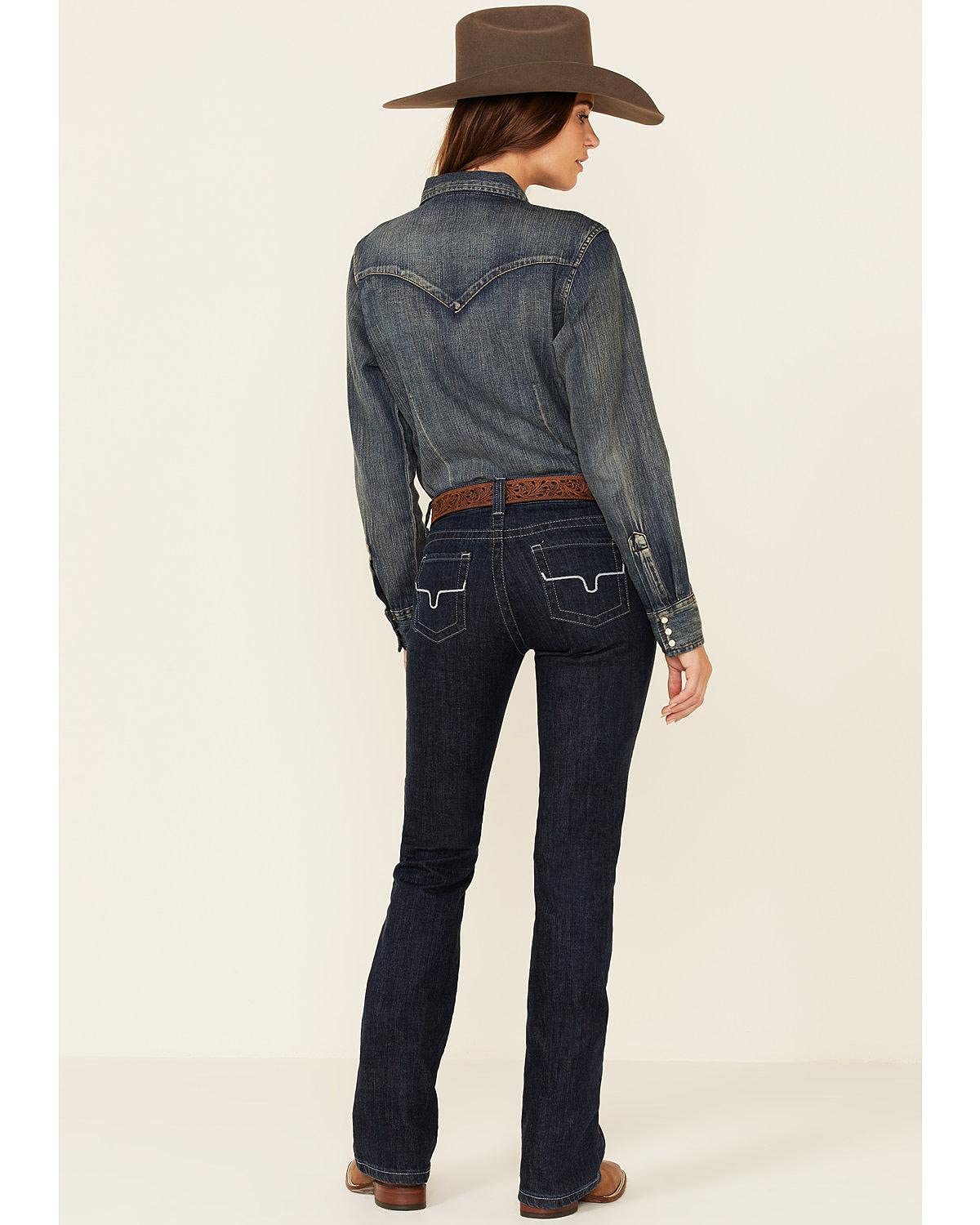 Kimes Ranch Women's Jolene Flare Bootcut Jeans - High Waisted Stretch Denim Pants for Casual & Western Wear | Perfect for Everyday Outfits, Country Music Concerts, and Cowgirl Fashion