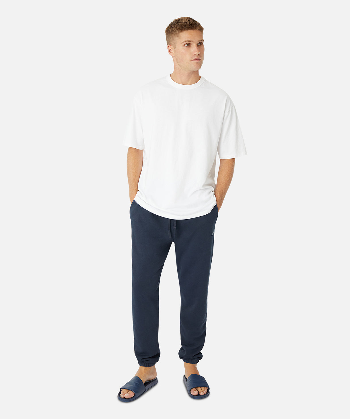 Del Sur Track Pants for Men - Comfortable & Stylish OD Navy Joggers for Running, Gym & Casual Wear