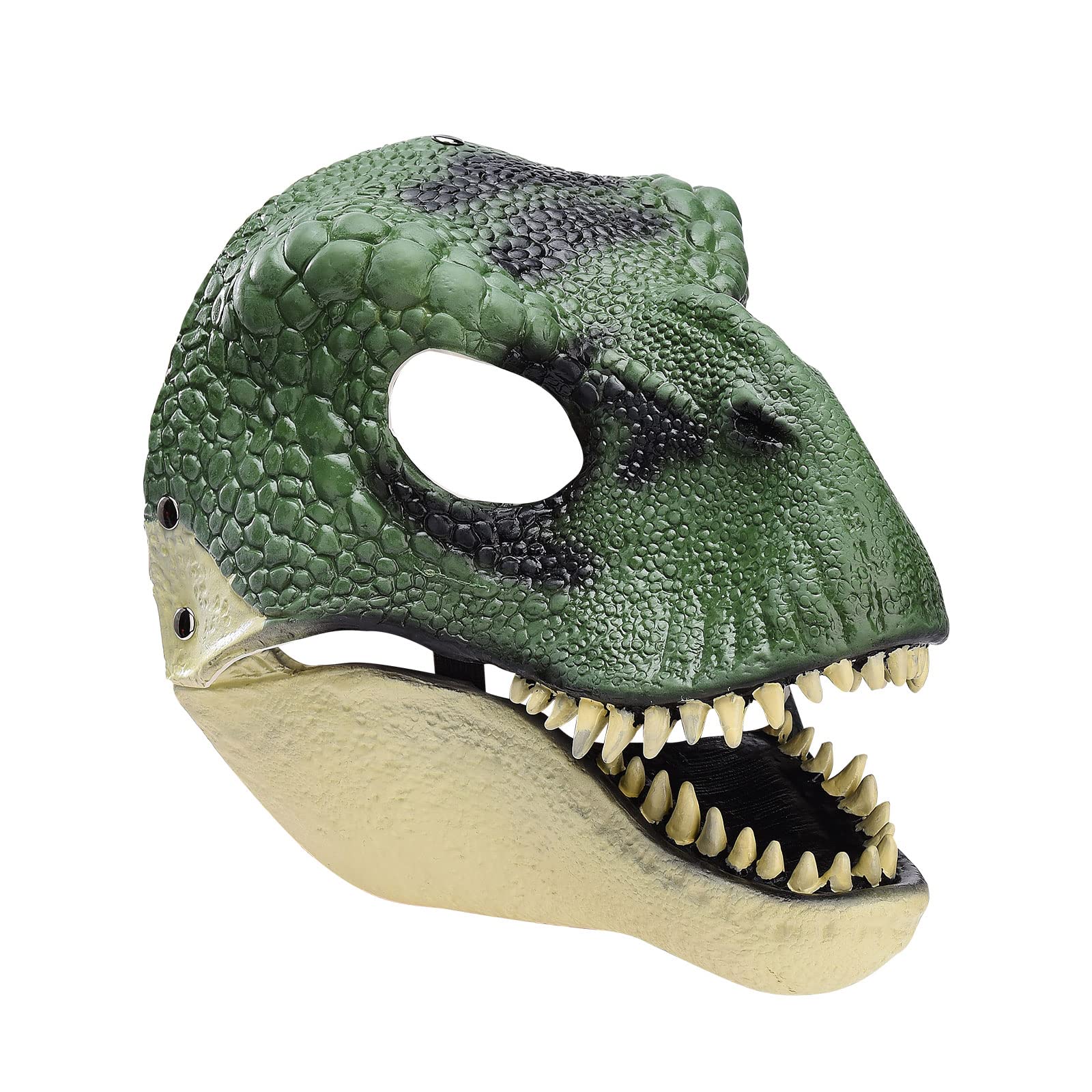 Okngr Dinosaur Mask Headgear - Triceratops Hand Puppet Toy with Opening Jaw for Kids, Dinosaur Costume & Decoration - Perfect for Halloween, Birthday Gifts & Pretend Play