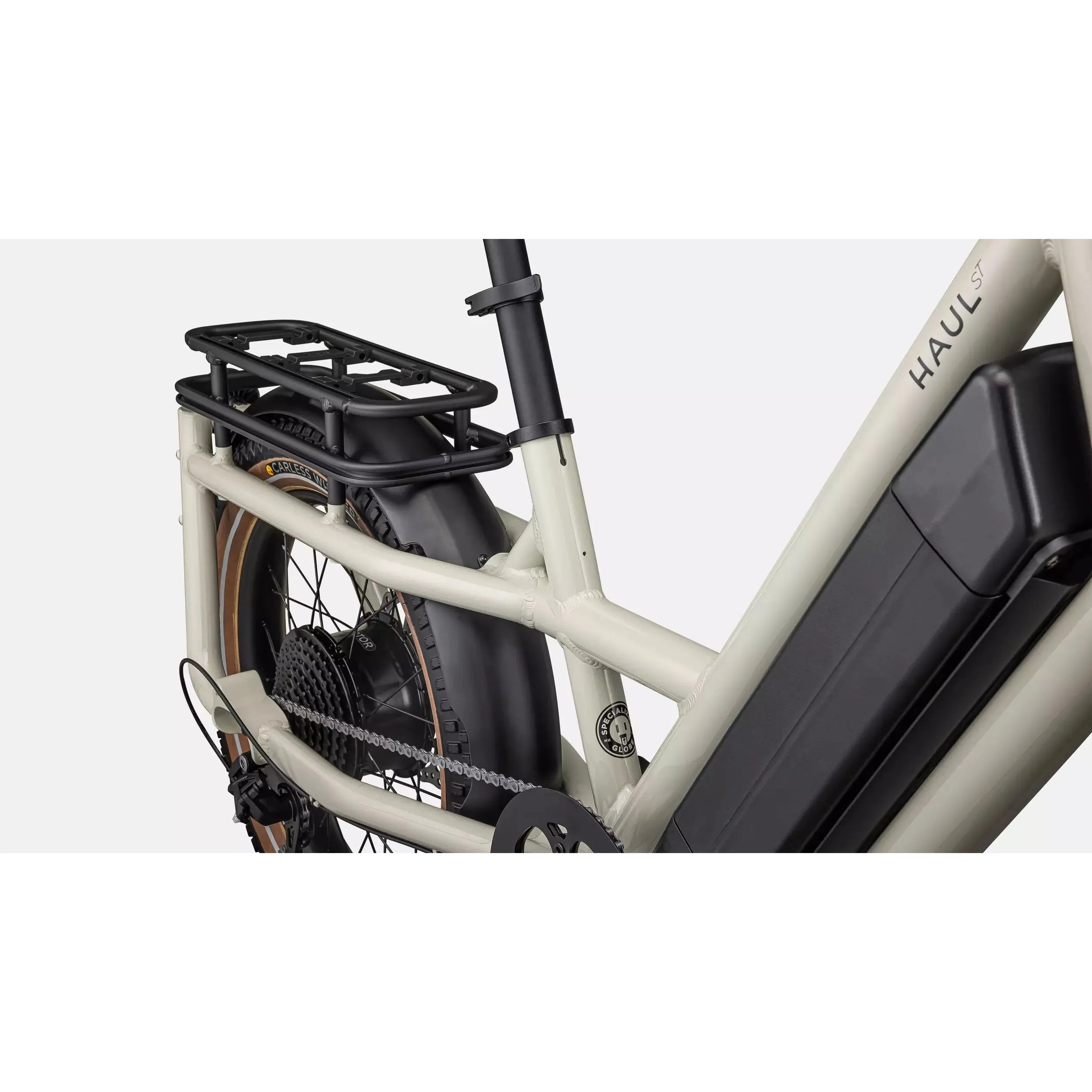 Specialized Globe Haul ST Electric Bike - White Mountain Gloss Finish | Includes FREE Spare Battery | Perfect for Urban Commuting & Off-Road Adventures