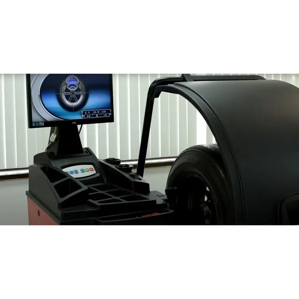Corghi EM9280 CompactLine Wheel Balancer with LCD Display - Professional Tire Balancing Machine for Auto Shops & Garages - Perfect for Car, Truck & Motorcycle Wheel Alignment