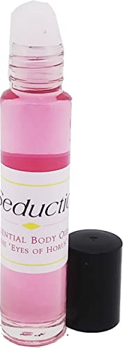 Pure Seduction Women's Perfume Body Oil Roll-On Fragrance - 1/4 oz Clear Glass Bottle with Hot Pink Cap | Romantic Date Night, Evening Out & Special Occasion Gift