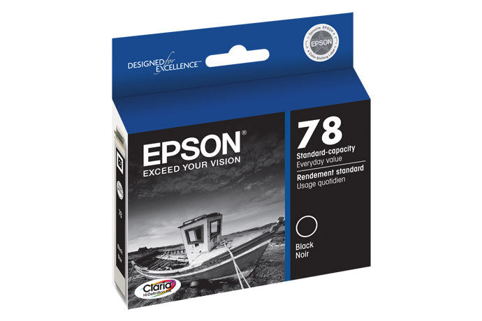 Epson T078120 Artisan 50 Black Ink Cartridge (78) - High-Quality Replacement Ink for Epson Printers | Perfect for Home Office, School Projects & Photo Printing