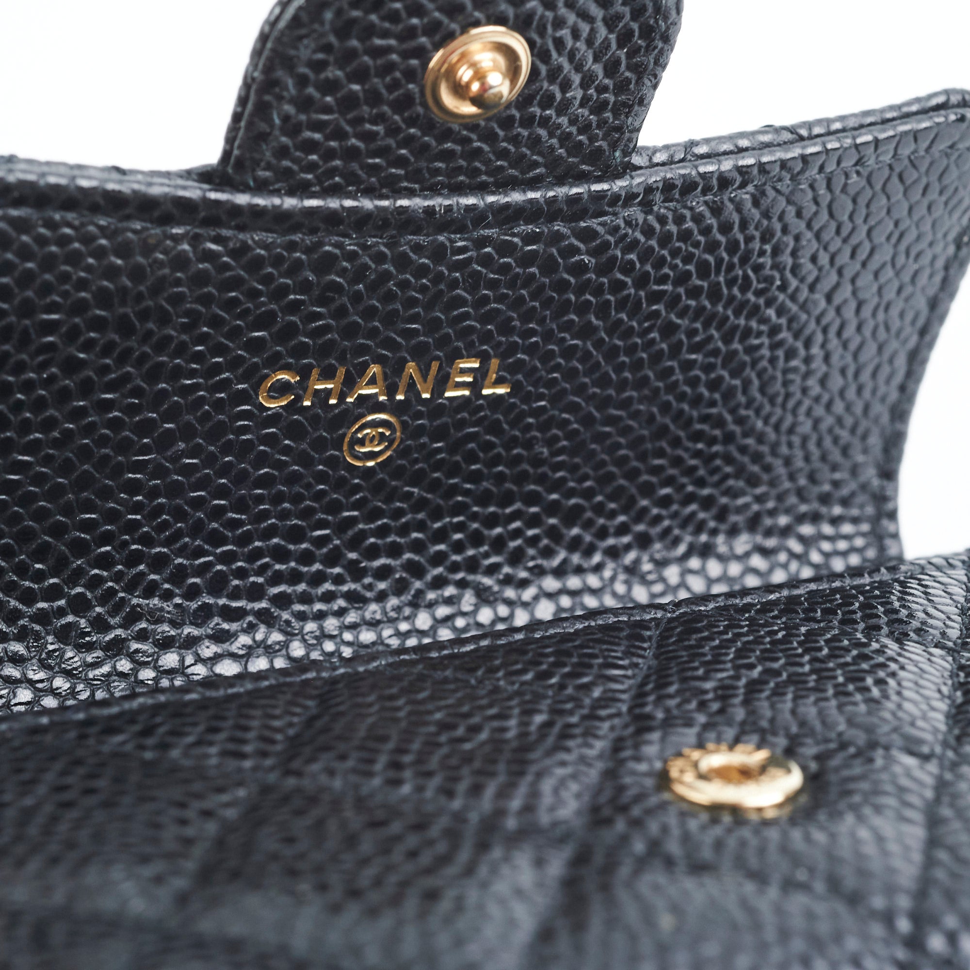 Chanel Quilted Caviar Leather Card Holder Wallet Black - Perfect for Everyday Use & Luxury Gift Giving