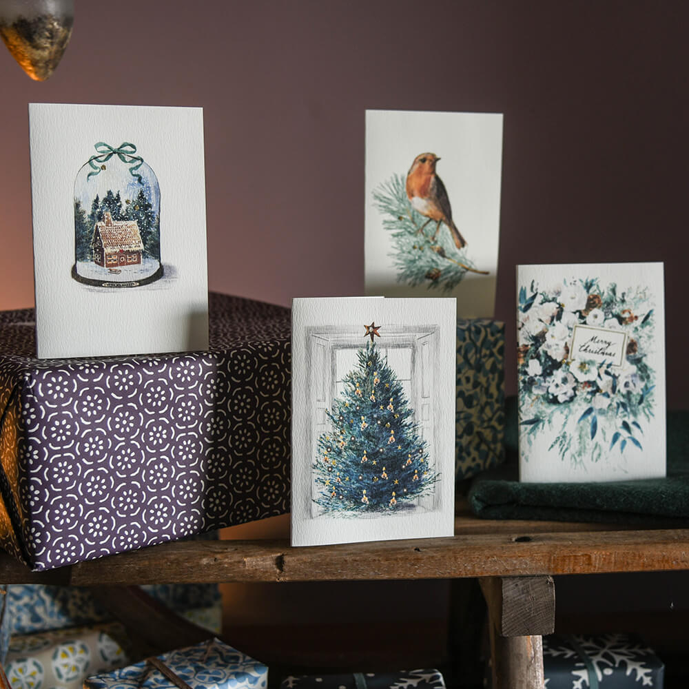Traditional Christmas Cards - Holiday Greeting Cards for Family & Friends | Perfect for Holiday Mailing, Gift Giving & Home Decor