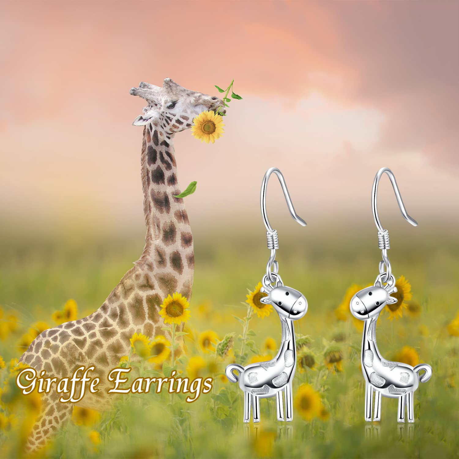 Stylish Giraffe Earrings for Women - Cute Animal Jewelry Gift for Birthday, Christmas - Perfect for Casual Wear & Party Accessories