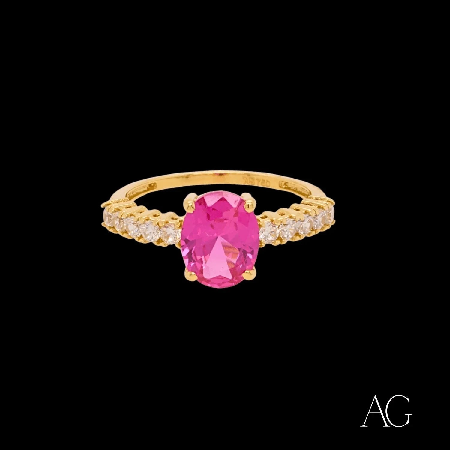 Passionate Red CZ and White Accents Ring - Elegant Cubic Zirconia Fashion Jewelry for Women, Perfect for Parties, Weddings, and Special Occasions
