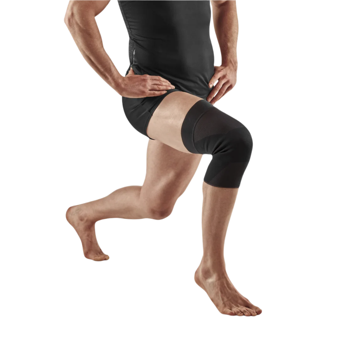 CEP Unisex Mid Support Knee Sleeve - Black | Compression Support for Running, CrossFit, Basketball & Workout Recovery