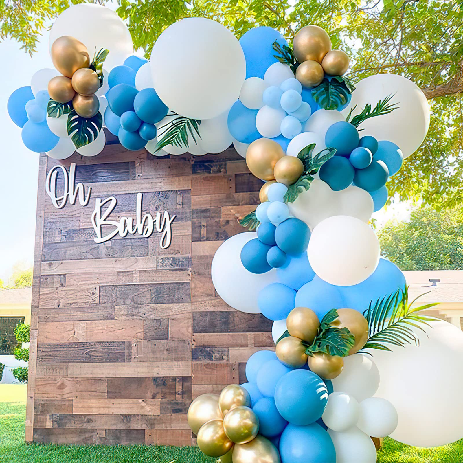 50 Pack 5 Inch Matte Light Blue Balloons - Premium Latex Party Balloons for Garland, Arch, Backdrop - Perfect for Birthday Party, Baby Shower, Wedding, Anniversary & Graduation Decorations (Blue-Y4)