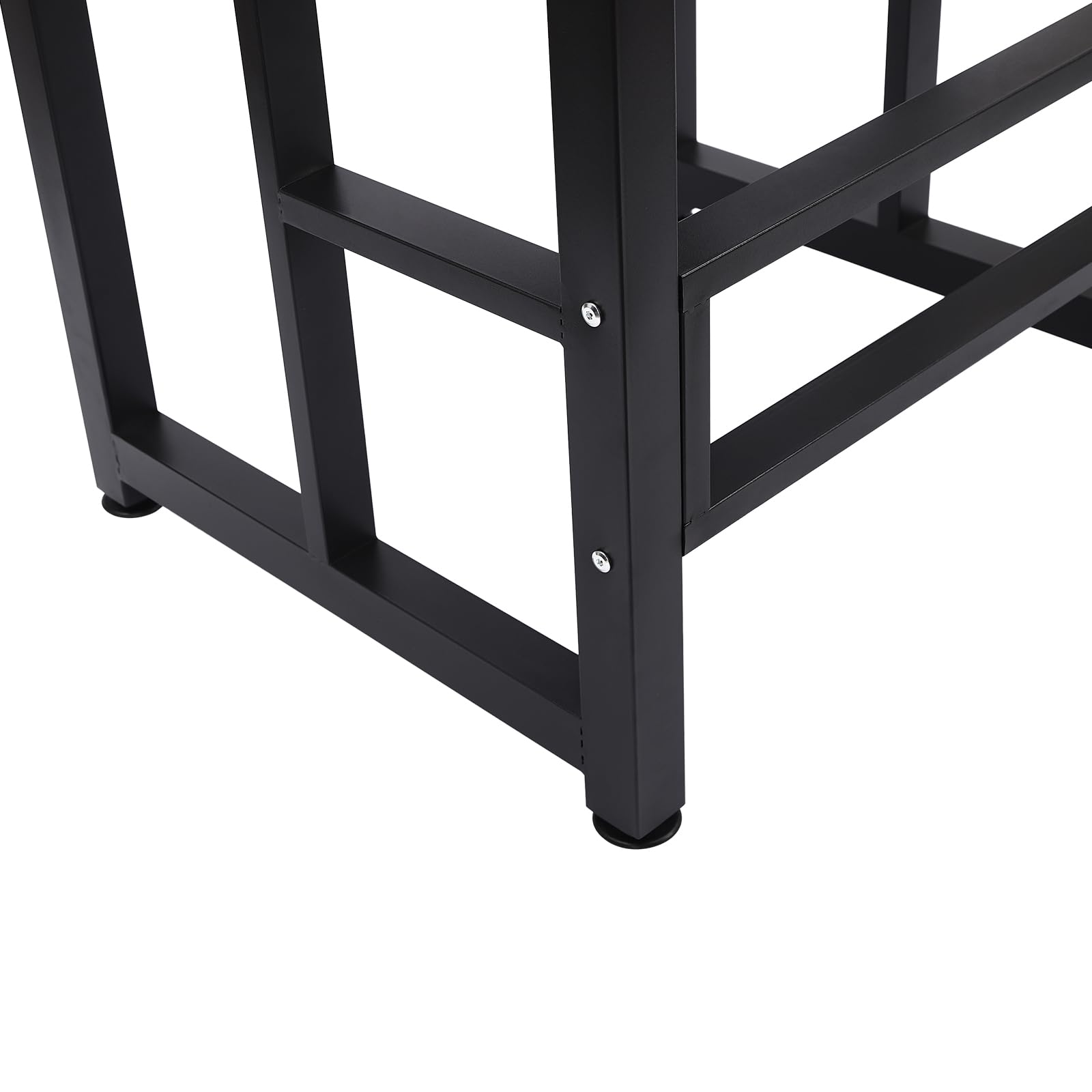 Heavy Duty Washer Dryer Stacking Rack Stand - Adjustable Over Washer & Dryer Shelves with Space Saving Design - 41.34 Inch Laundry Room Storage Organizer (Black, Teak Color) - Perfect for Small Spaces & Apartment Laundry Organization