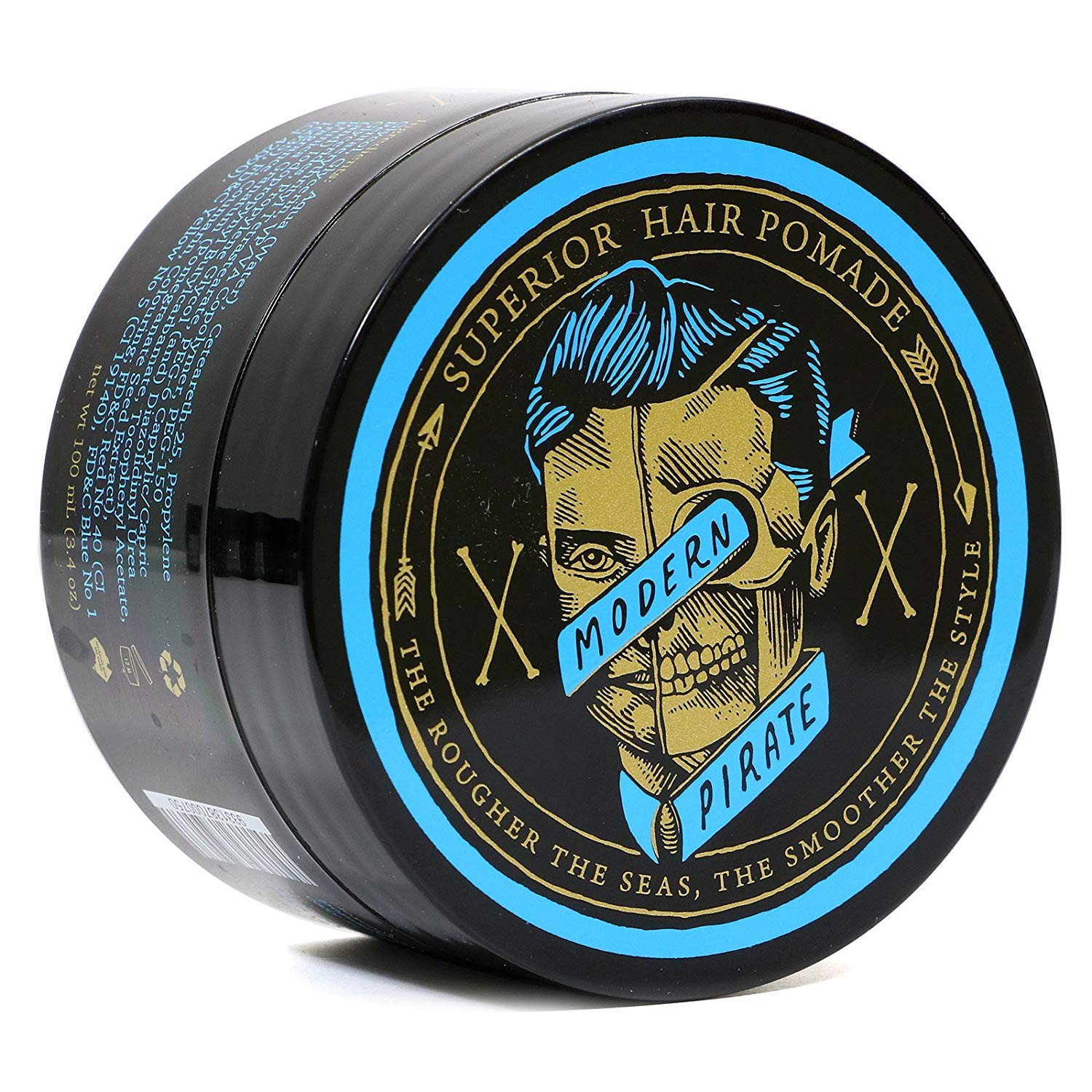 Superior Hair Pomade 3.4 oz - Medium Strong Hold & Medium Shine - Water Soluble & Naturally Enhanced - Perfect for Everyday Styling & Special Occasions