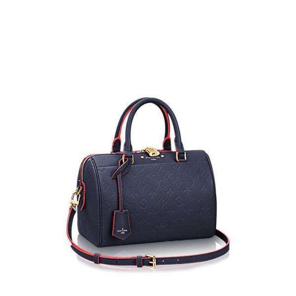 Louis Vuitton Speedy Bandouliere 25 Monogram Empreinte Leather Crossbody Bag in Marine Rouge - Perfect for Travel, Work & Everyday Use
