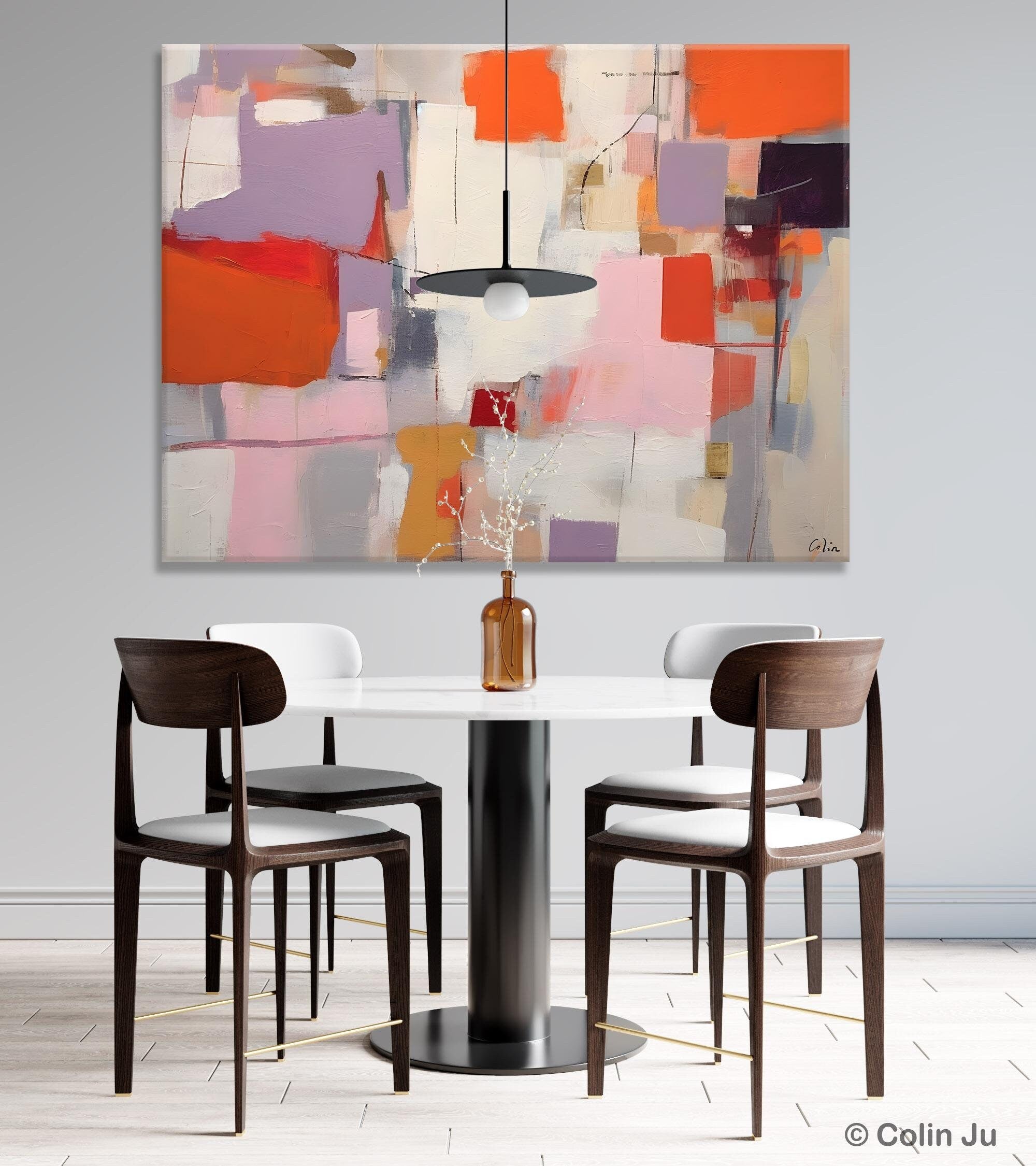 Large Original Abstract Acrylic Paintings on Canvas - Contemporary Oversized Modern Wall Art for Living Room, Bedroom & Office Decor