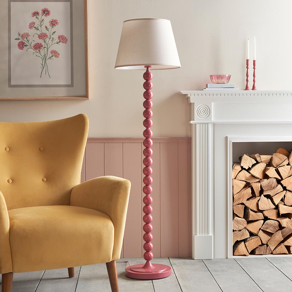 Auralis Ivy Floor Lamp with E27 Socket - Modern Adjustable Standing Light for Living Room, Bedroom & Office - Multiple Finishes Available