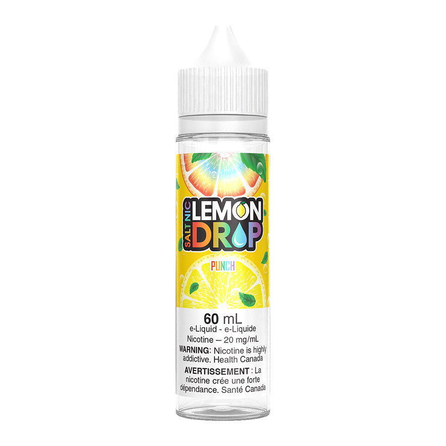 Lemon Drop Salt Nic E-Liquid - Punch Flavor 60ml | Refreshing Vape Juice for All-Day Satisfaction | Perfect for Pod Systems and Disposable Vapes