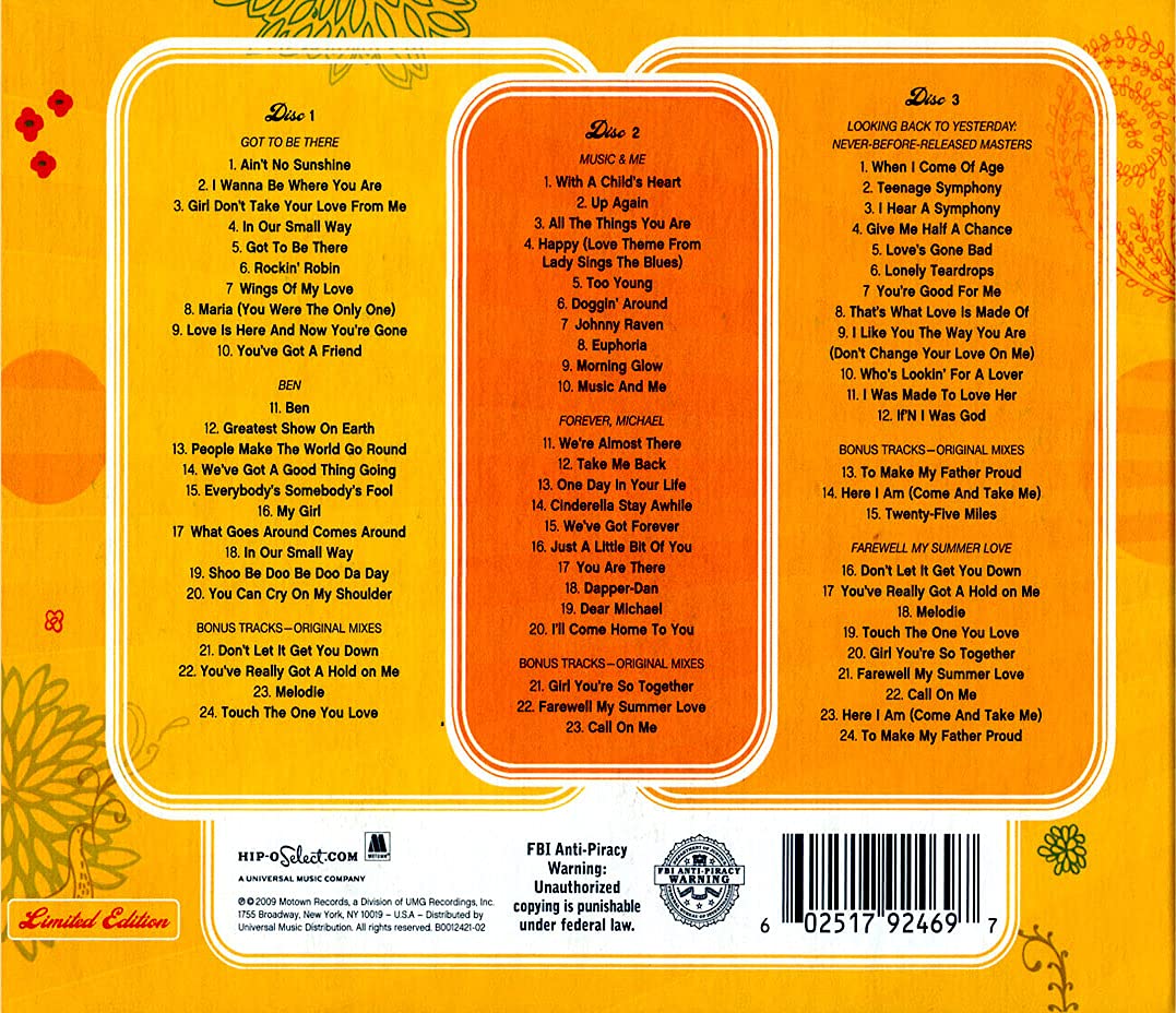 Michael Jackson - Hello World: The Motown Solo Collection [3 CD Set] (2009) | Classic R&B Music for Collectors, Gifts & Music Lovers