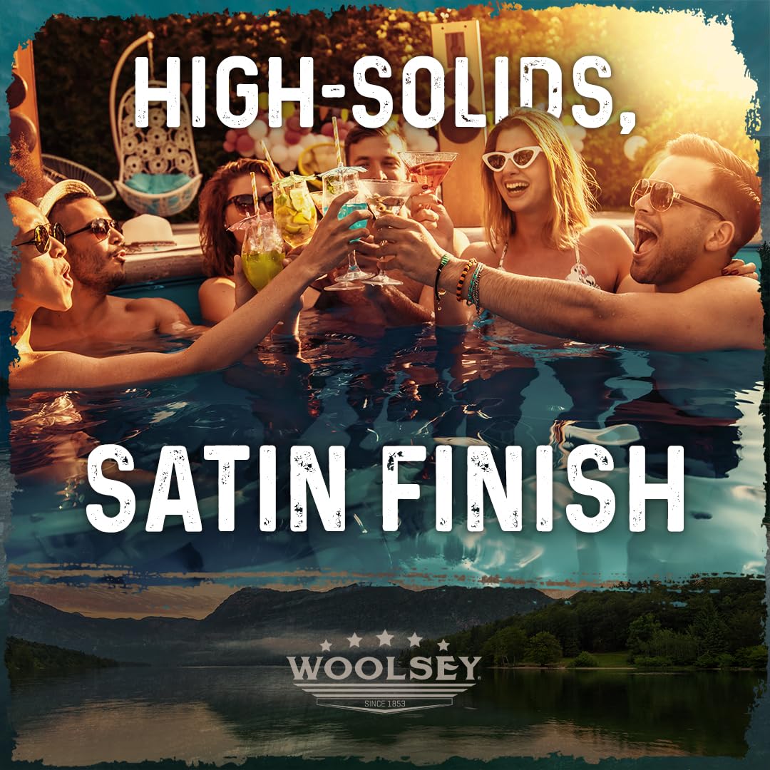 WOOLSEY Premium Epoxy Pool Paint - Durable Swimming Pool Coating for Concrete & Gunite Pools | Perfect for Pool Resurfacing, Renovation & Waterproofing