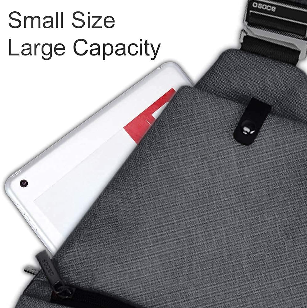 Anti-Theft Men's Sling Bag - Lightweight Crossbody Shoulder Bag for Travel, Gym & Daily Use | Durable Casual Messenger Bag for Work, Hiking & Outdoor Activities