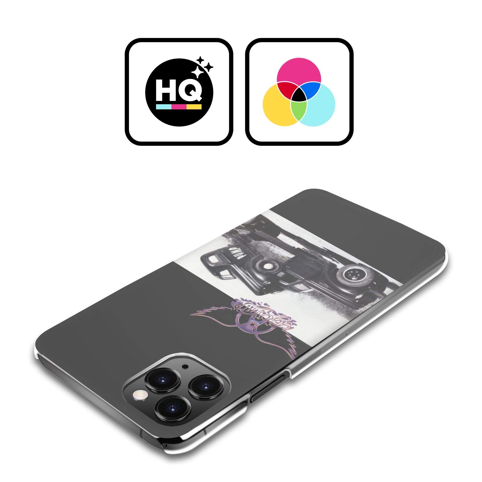 Officially Licensed Aerosmith The Pump Black & White Hard Case for Apple iPhone 13 Pro - Durable Protective Cover for Music Fans & Concert Goers